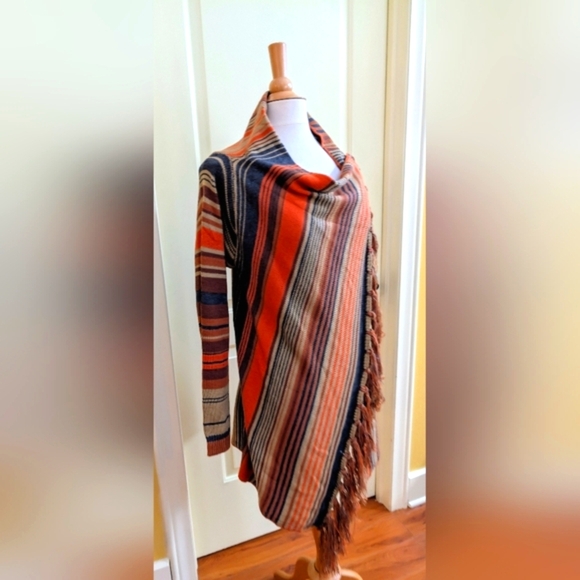 Military Hippie Cardigan Wrap Sweater  Made in the USA  Stylish - Picture 5 of 12